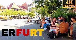 Erfurt - One of the Most Beautiful Cities in Germany - City Tour 4K