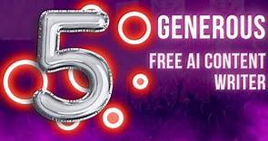 5 Best Free AI Content Text Generator
