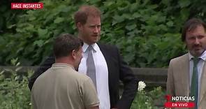Los príncipes, William y Harry inauguran la estatua de la princesa Diana de Gales