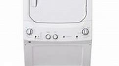 GE Unitized Spacemaker 27" White Stack Washer With Electric Dryer - GUD27ESSMWW