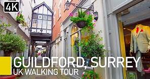 Guildford, Surrey, UK | Town Centre Walking Tour With Captions