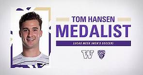 Lucas Meek is Washington's 2022-23 male Tom Hansen Medal recipient