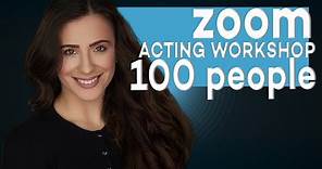 FREE ACTING LESSON | 2.5 HOURS | ZOOM ACTING WORKSHOP | PRE RECORDED