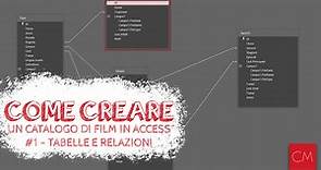 Creare un Catalogo di Film in Access – #1 – Tabelle e Relazioni - ClaudioMasci
