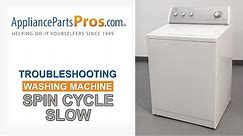 Washing Machine Spin Cycle Slow - Top 4 Problems and Fixes - Top-Loading and Side-Loading Washers