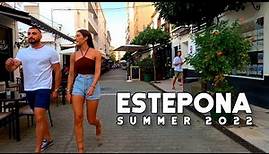 Estepona Spain Beautiful Town for the Holidays! Summer 2022 July Costa del Sol | Málaga [4K]
