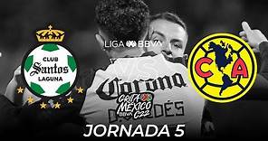 Resumen y Goles | Santos vs América | Liga BBVA MX - Grita México C22 - Jornada 5
