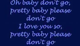 Baby don't go by Sheryl Crow and Dwight Yokum