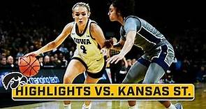 Kansas State at Iowa | Highlights | Big Ten Women's Basketball | Nov. 16, 2023