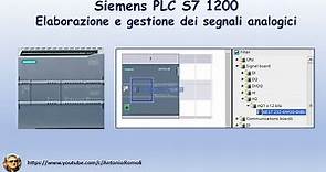 Elaborazione e gestione dei segnali analogici nei PLC Siemens S7 1200 - Video n.2