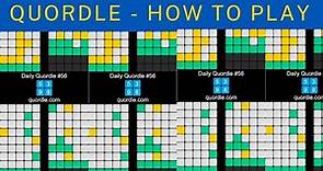 Quordle - How To Play!