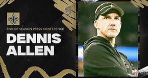 Saints HC Dennis Allen's End of Season Press Conference | 2023 NFL