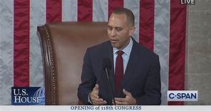 New York Democrat Hakeem Jeffries Delivers Speech After McCarthy's Election as Speaker of the House