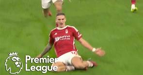 Nicolas Dominguez nets Nottingham Forest's opener v. Manchester United | Premier League | NBC Sports