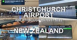 Christchurch Airport | 4K | Walkthrough on 09.Jan.2023 | Christchurch | South Island | New Zealand