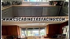 We make your kitchen DREAMS become REALITY in 3-7 Days with Cabinet Refacing!! Refacing which includes new doors, drawers, and hardware. We Re-Skin the existing cabinets to your choice of style and colors. You would be receiving a new modern kitchen for a fraction of the costs of new cabinets. This is a permanent solution which is extremely durable and long lasting unlike painting. We can make your bathroom cabinets match your kitchen cabinets too! Www.cscabinetrefacing.com #CabinetPainting #cab