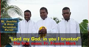 THE FIRST MASS [ FR. FRANCIS MARK - TARAPAINA PARISH -AUKI DIOCESE ] SOLOMON ISLANDS