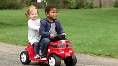 Radio Flyer Fire Truck for 2 with Lights & Sounds | It's our first battery powered ride-on! This new innovation provides riding fun for 1 or 2 riders AND real fire truck lights and sounds. Learn more here:... | By Radio Flyer