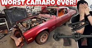 RACING POLE BARN GARAGE! MAKING A RACE CAR OUT OF THE WORST CAMARO EVER!