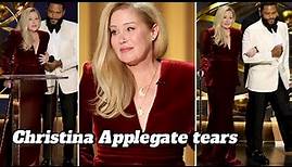 Emmys 2024: Christina Applegate tears up receiving a standing ovation