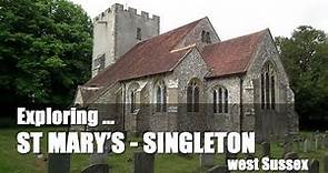Walks in England: Exploring St Mary's Church in Singleton, West Sussex