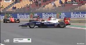 GP3 Series Barcelona 2018 Race2 Pedro Piquet Crash
