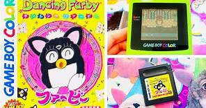 Dancing Furby Gameplay & Interacting with Furby - Game Boy Color Japan GBC Video Game by Tomy, 1999