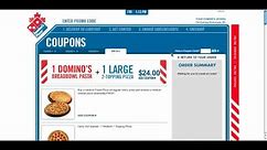 Domino's Pizza - How to Order Using Online Coupons