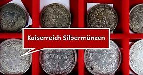 Münzen Deutsches Kaiserreich: Silbermünzen 1 Mark und 1/2 Mark aus der Kaiserzeit als Wertanlage
