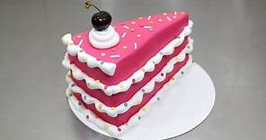 Piece of Cake - Birthday Cake Idea by CakesStepbyStep