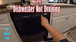How TO Repair Kenmore Dishwasher Not Draining Not Draining At ALL! | Model # 665.13429K701