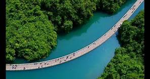 Floating Bridge In Enshi City In Hubei Province, China