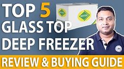 Top 5 Glass Top Deep Freezer | Best Chest Freezer In India | Best Chest Freezer For Shop