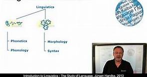 LIN101 - The Study of Language