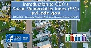 Updated - Introduction to CDC/ATSDR Social Vulnerability Index (SVI)
