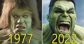 EVOLUCIÓN de Hulk en las películas + Curiosidades (1977 - 2022)