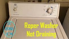 Repair #Roper #Washer Not Draining Clogged by Pump Part #WP3363394 Model # RAX4232KQ0 #Whirlpool