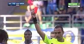 Stephane Omeonga  Red Card Goal HD - Inter 1-0 Genoa 24.09.2017