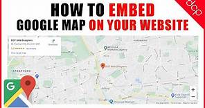 How to embed google map on a website page