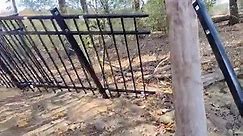 This Aluminum Fence install showcases how we install the fence when there is a grade in the yard, and different large trees to navigate! This is a mid-install video, as you can see. Do you need a new fence? (704) 978-8809 Charlotte NC, Lancaster SC, Waxhaw, Pageland, Fort MIll, Monroe, Matthews, Concord, Ballantyne | Sunrise Fence