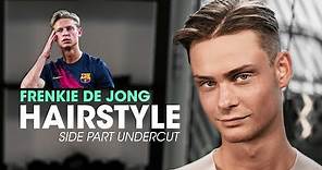 Frenkie de Jong Hairstyle | Side Part Undercut | Men's Hair Inspiration