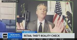 Gov. Newsom says clerk blamed him for retail theft surge. Here's the issue behind his story