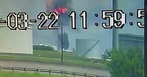 Raw video: Video shows explosion at Pasadena-area plant Wednesday, one person injured