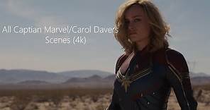 All Captian Marvel/Carol Danvers Scenes (4K ULTRA HD)