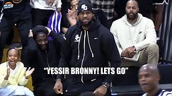 LeBron WITNESSES Bronny James & Sierra Canyon GO CRAZY In Playoff Game!