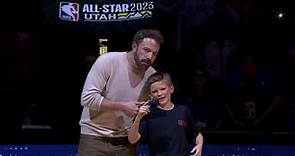 Ben Affleck & his son introduce the 2023 NBA All-Star Celebrity Game starting lineups | NBA on ESPN