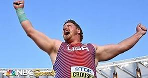 Crouser battles Kovacs as Americans sweep thrilling back and forth shot put final | NBC Sports