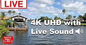 🔴 LIVE Florida Cam: Satellite Beach Grand Canal in 4K UHD #satellitebeach #livecamera #florida