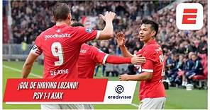 CHUCKY LOZANO dejó fría a la defensa del AJAX y anotó el gol del empate para el PSV | Eredivisie
