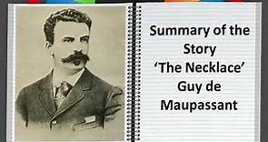Summary of The Necklace by Guy de Maupassant || English Story